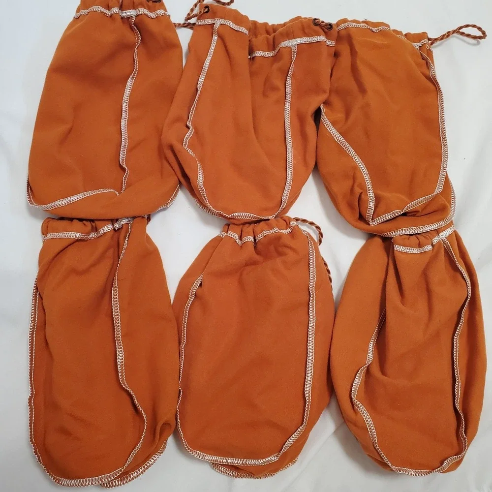 Lot Of 6 Crown Royal Salted Caramel Snowflake Drawstring Bags